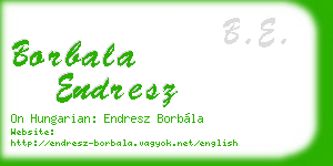 borbala endresz business card